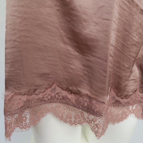 NWT Paper Crane Camisole Pink Mauve Lace Small Tank Top - Picture 3 of 9